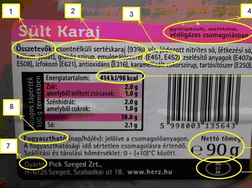 Mi van az élelmiszerekben?