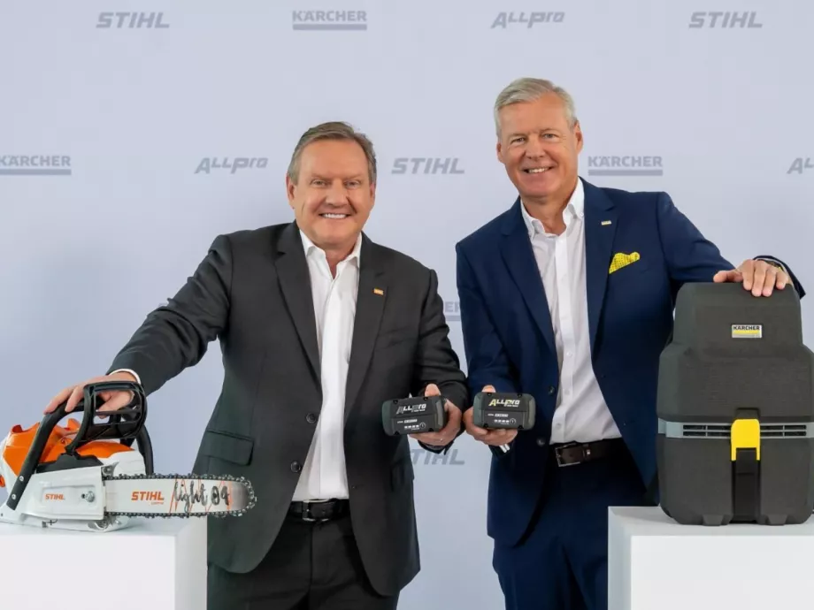 A Kärcher és a STIHL jövőformáló akkumulátor-együttműködést hoz létre