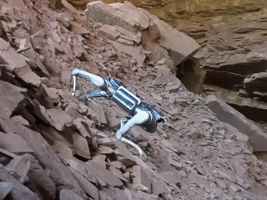 Mesterséges intelligencia segítségével manőverezik a négylábú robot